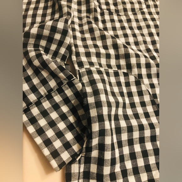 Long sleeve light weight linen blend romper size small. - Picture 8 of 8